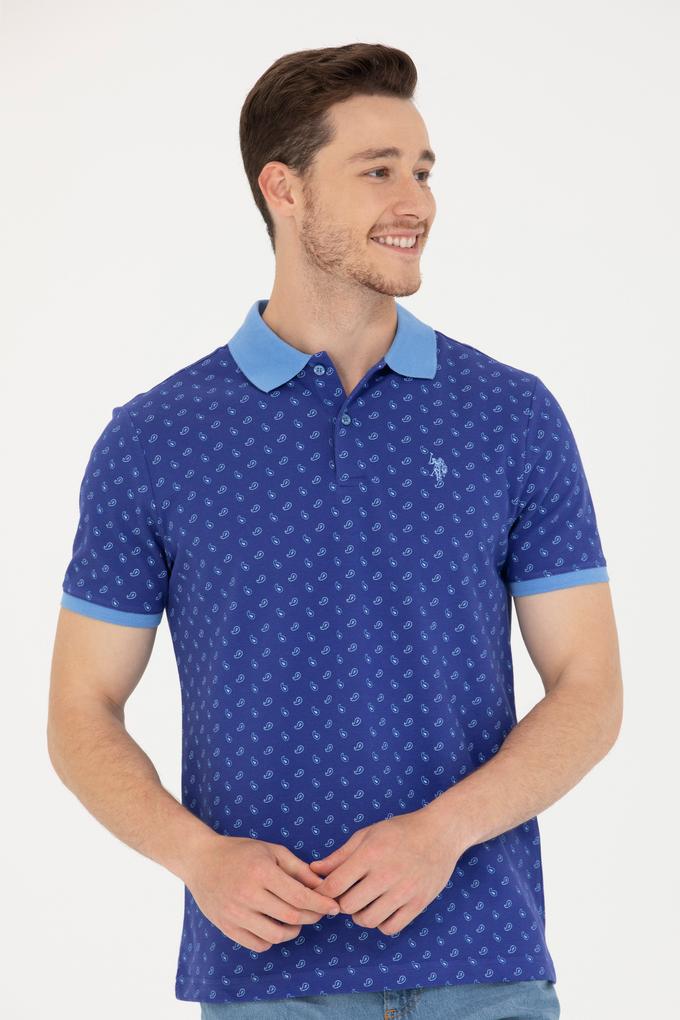 Erkek Kobalt Polo Yaka Tişört