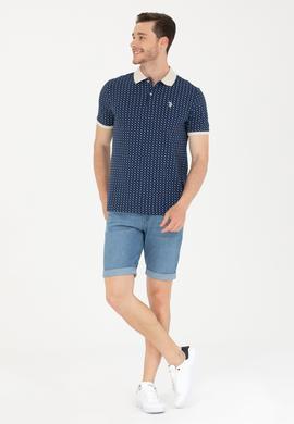 Erkek Beyaz Polo Yaka Tişört - 50276825036