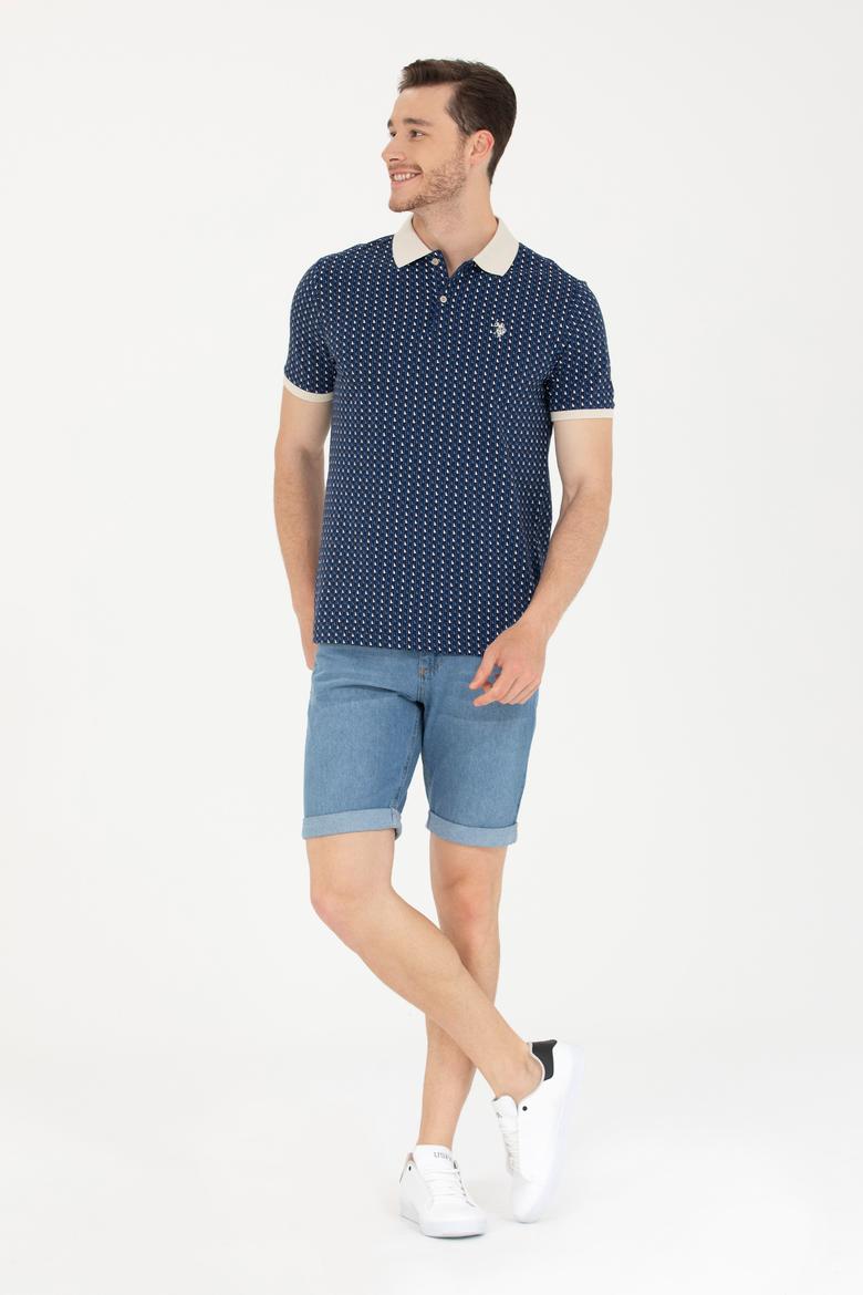 Erkek Beyaz Polo Yaka Tişört - 50276825036