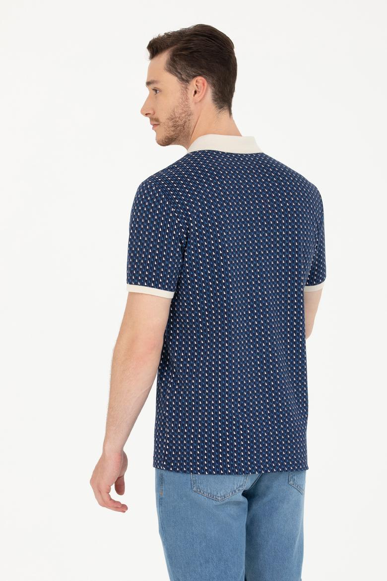 Erkek Beyaz Polo Yaka Tişört - 50276825036