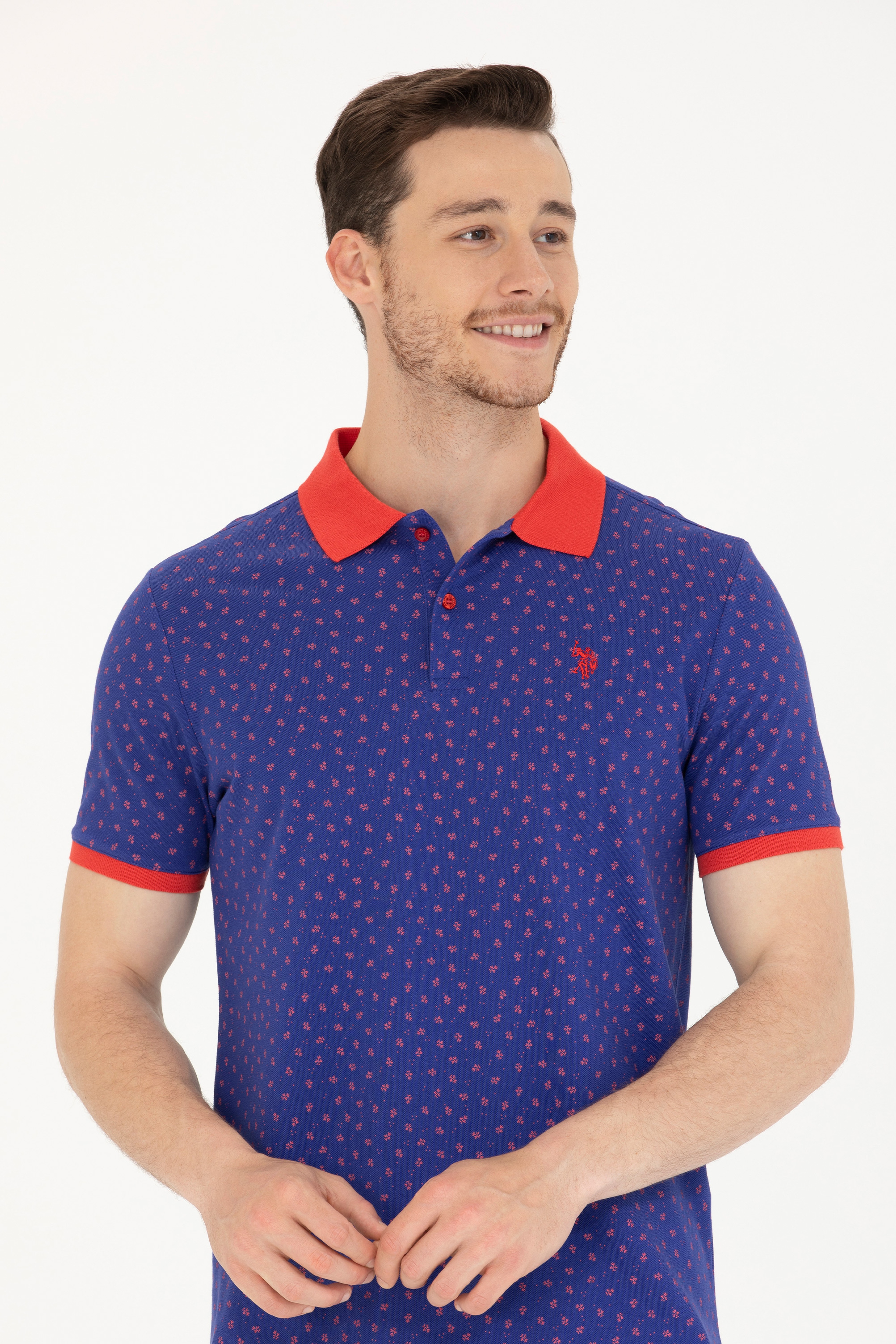 Erkek Lacivert Polo Yaka Tişört - Image 3