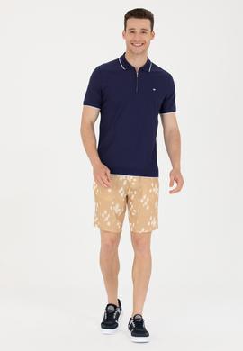 Erkek Camel Dokuma Şort - 50263848008