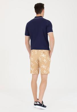 Erkek Camel Dokuma Şort - 50263848008