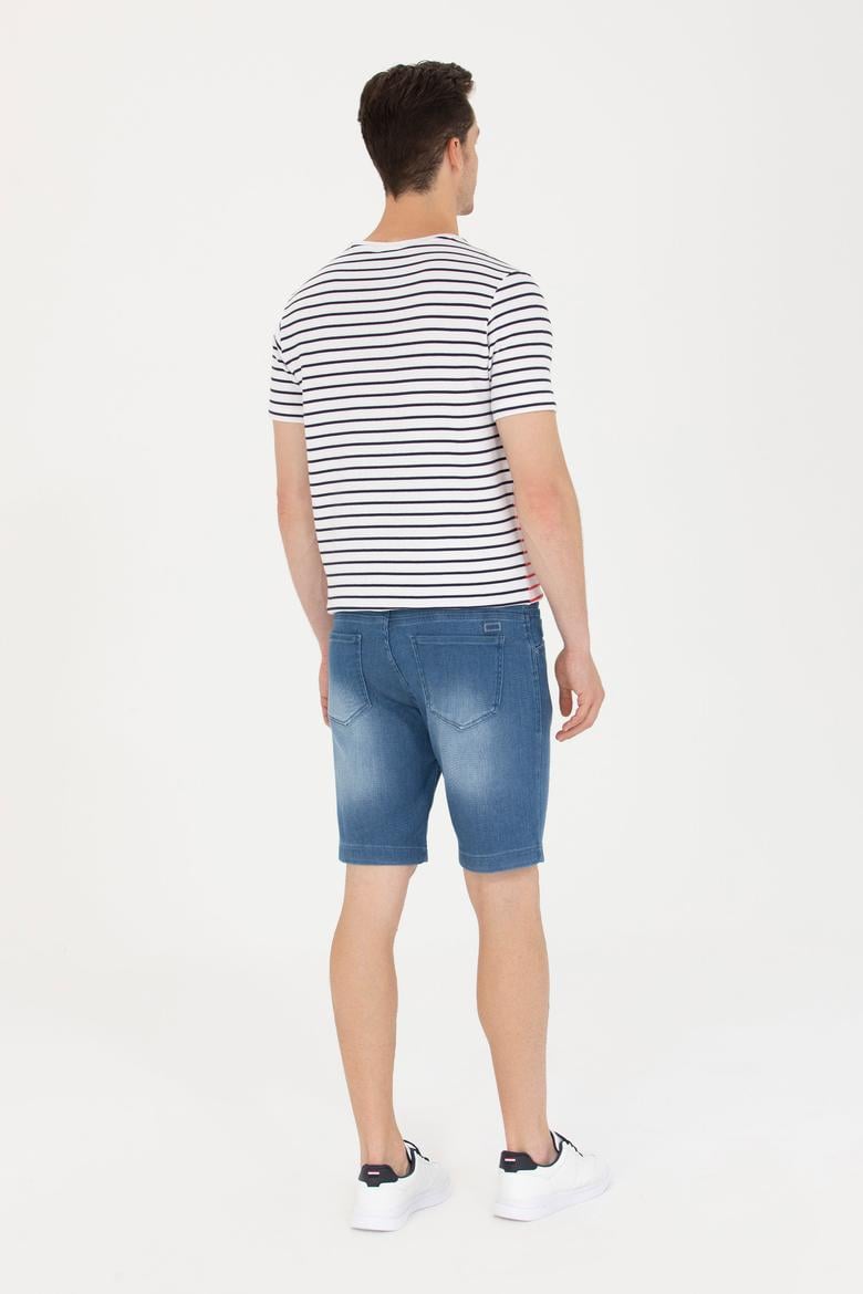 Erkek Mavi Jean Şort - 50264301005