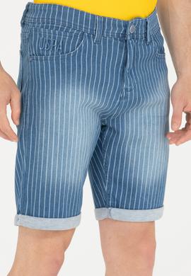 Erkek Mavi Jean Şort - 50264485009