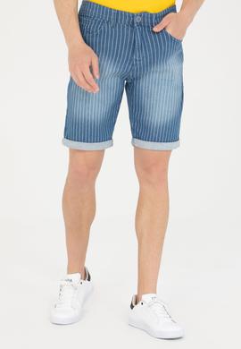 Erkek Mavi Jean Şort - 50264485009