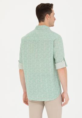 Erkek Mint Uzun Kollu Gömlek - 50264263024