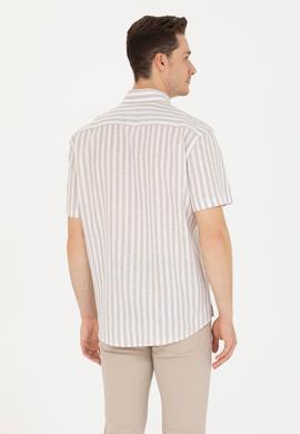 Erkek Camel Kısa Kollu Gömlek - 50264267017