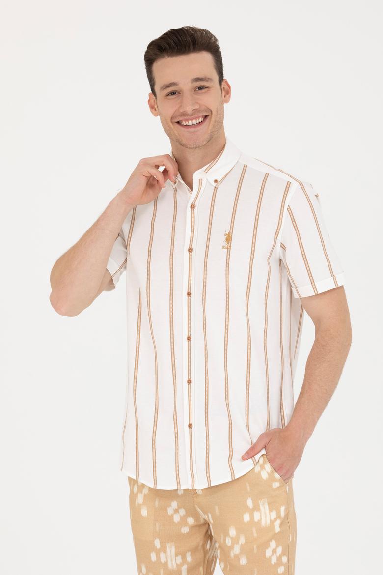 Erkek Beyaz Kısa Kollu Gömlek - 50267384001
