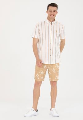 Erkek Beyaz Kısa Kollu Gömlek - 50267384001