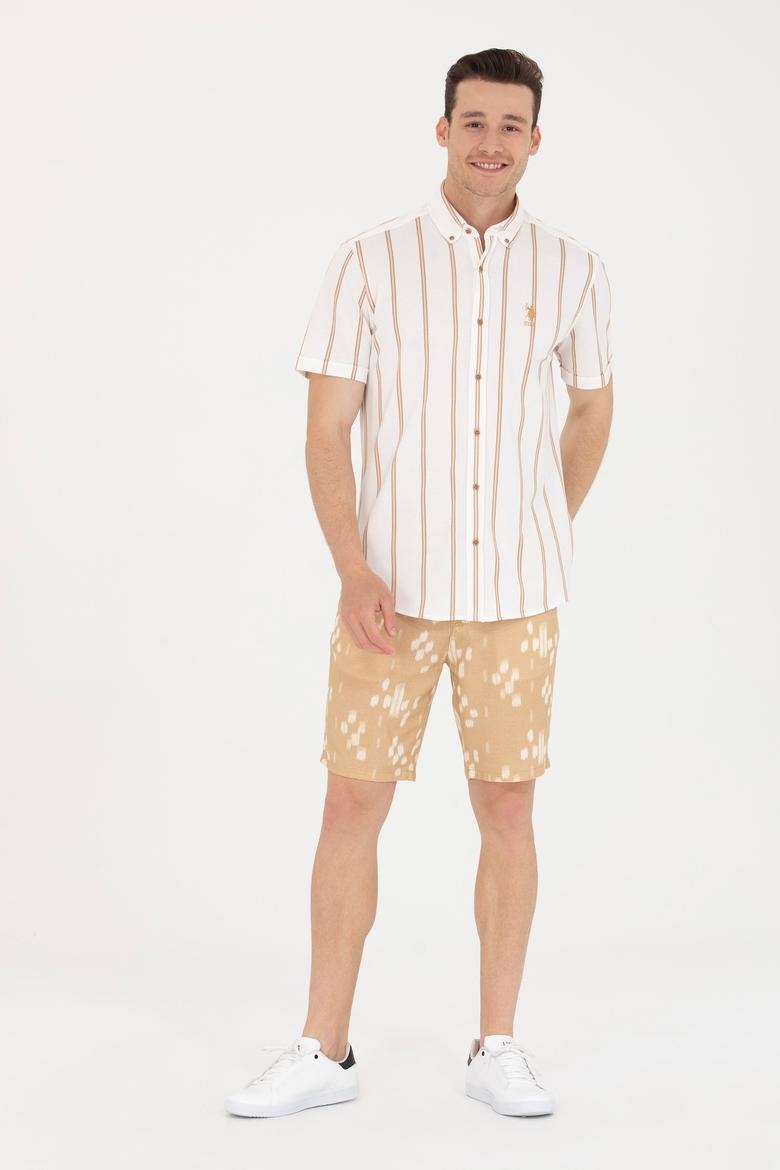 Erkek Beyaz Kısa Kollu Gömlek - 50267384001