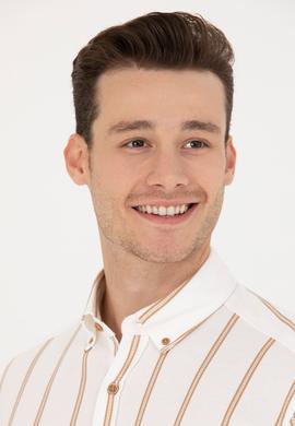 Erkek Beyaz Kısa Kollu Gömlek - 50267384001