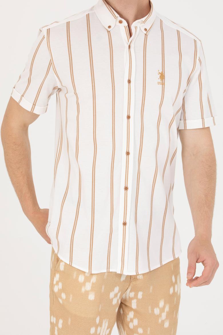 Erkek Beyaz Kısa Kollu Gömlek - 50267384001