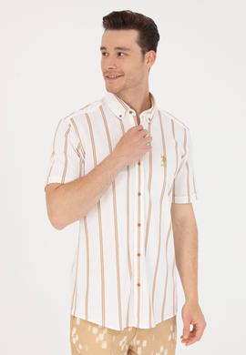 Erkek Beyaz Kısa Kollu Gömlek - 50267384001
