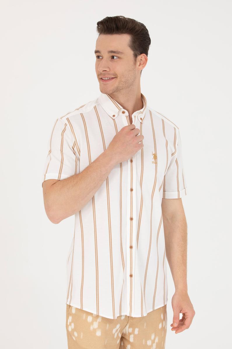 Erkek Beyaz Kısa Kollu Gömlek