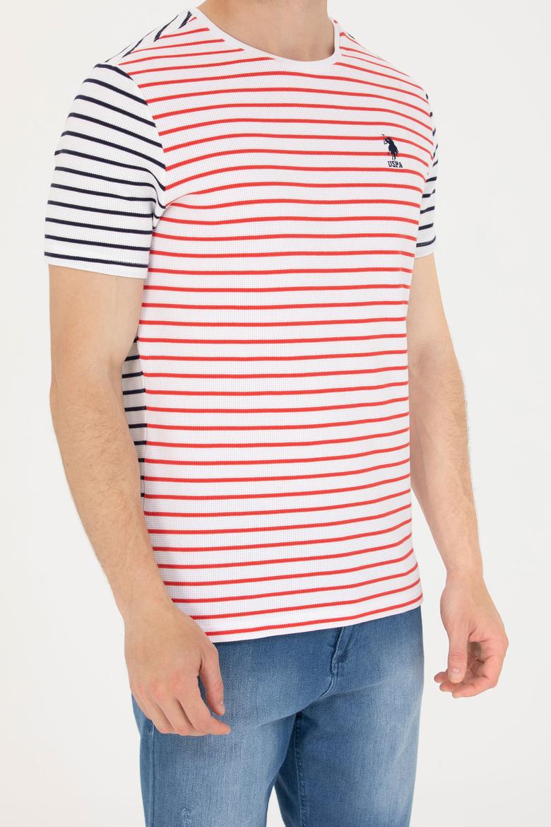 Erkek Kırmızı Bisiklet Yaka Tişört - 50263240011