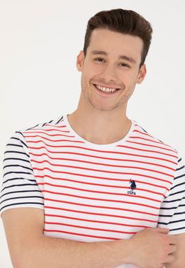 Erkek Kırmızı Bisiklet Yaka Tişört - 50263240011