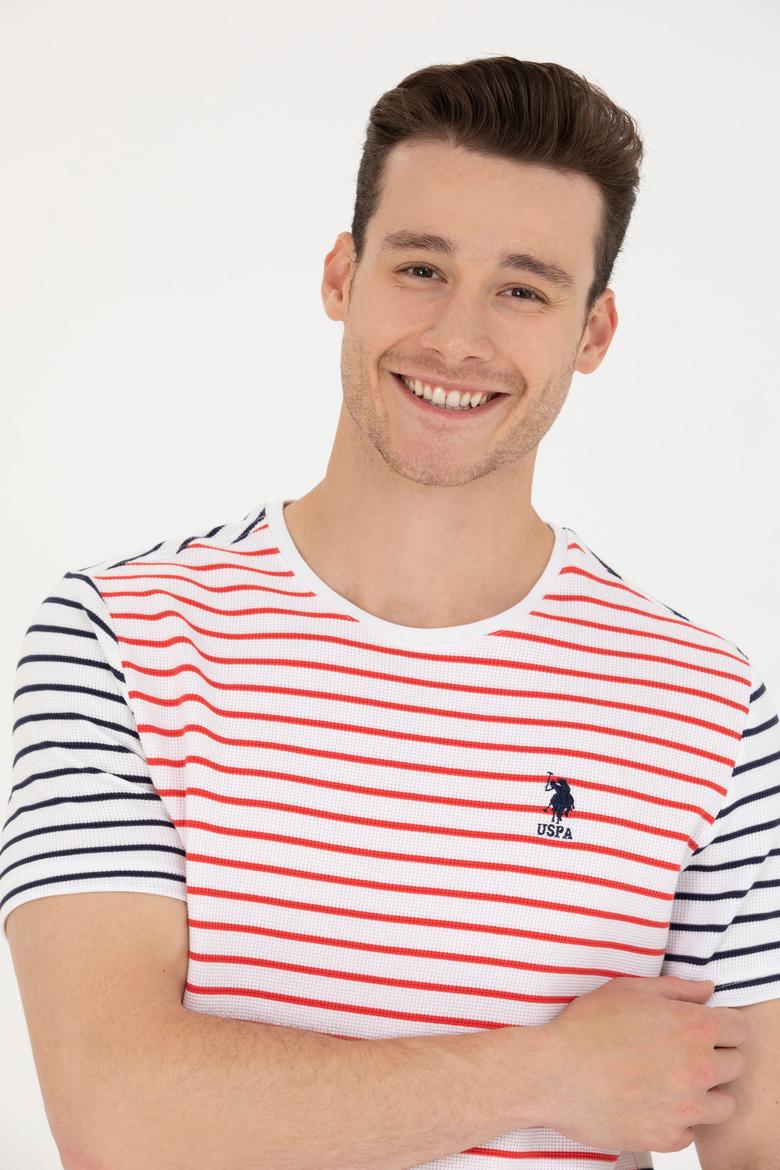 Erkek Kırmızı Bisiklet Yaka Tişört - 50263240011