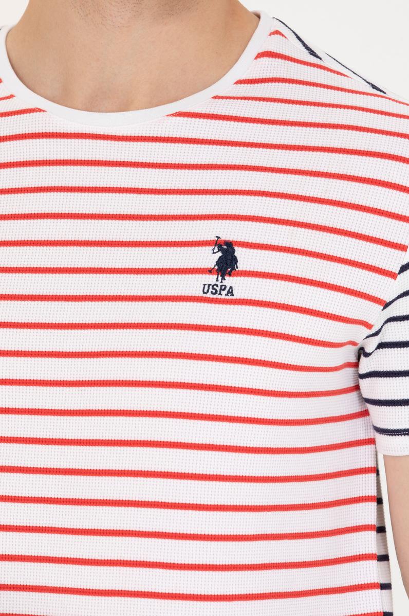 Erkek Kırmızı Bisiklet Yaka Tişört