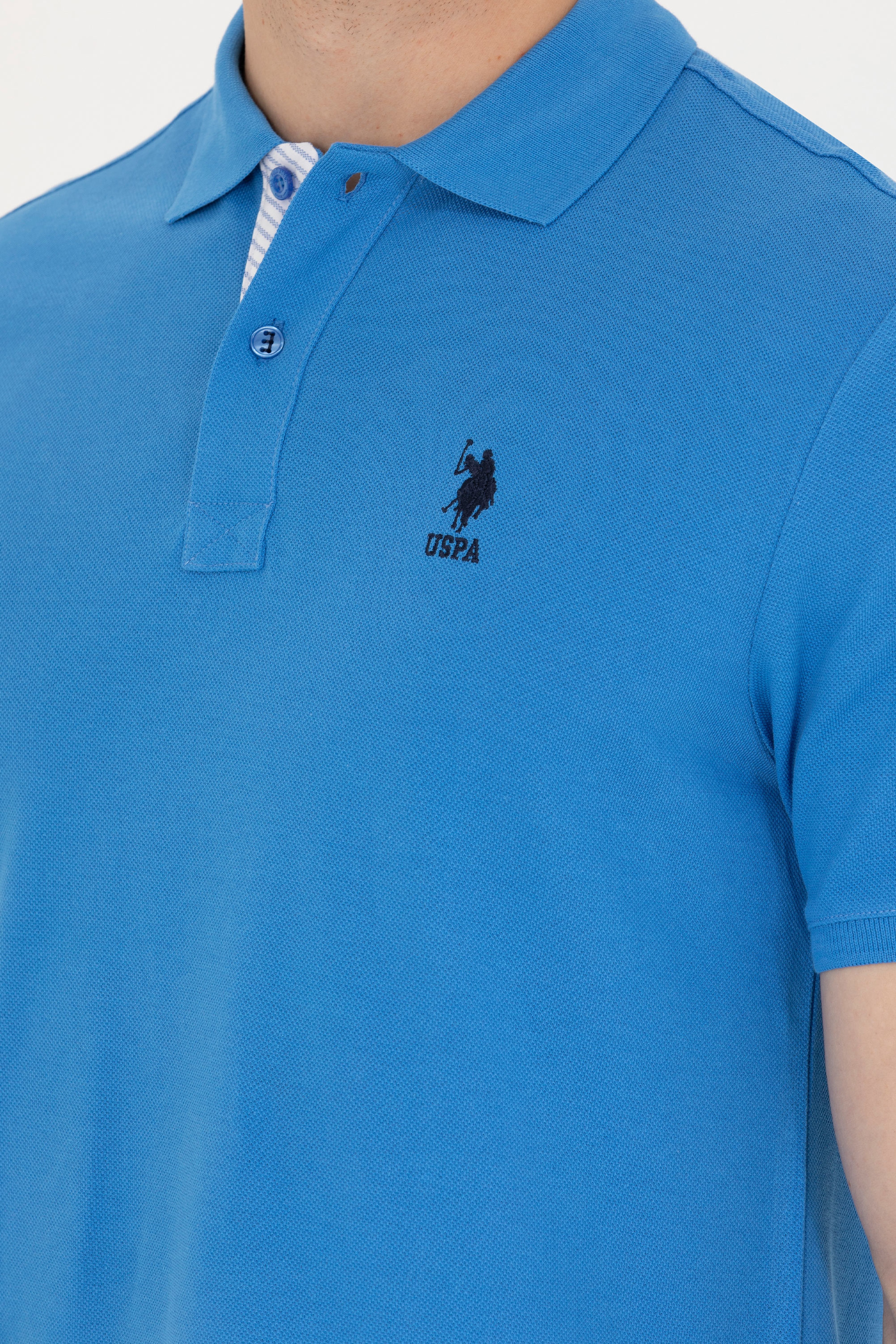 Erkek Saks Basic Polo Yaka Tişört - Image 7