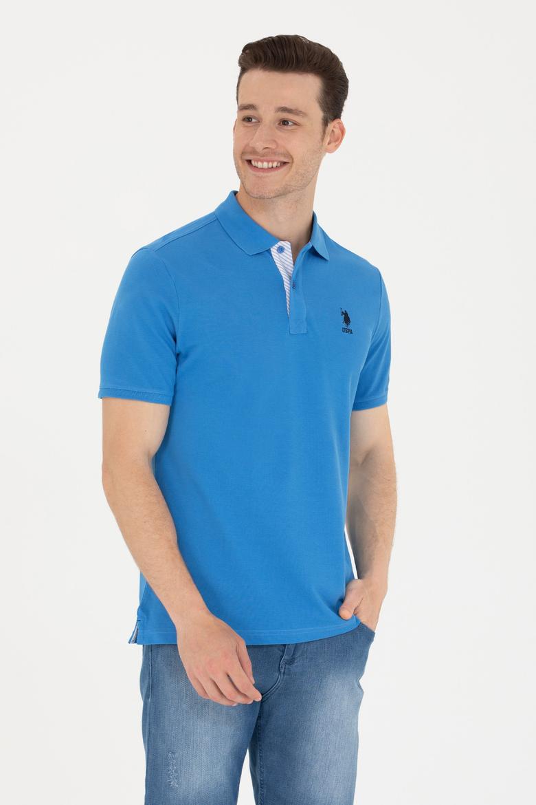 Erkek Saks Basic Polo Yaka Tişört