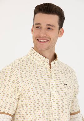 Erkek Açık Sarı Uzun Kollu Gömlek - 50264070016