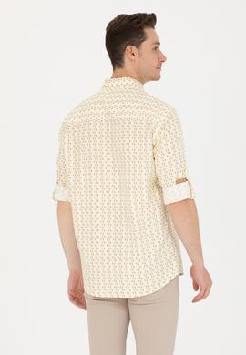 Erkek Açık Sarı Uzun Kollu Gömlek - 50264070016