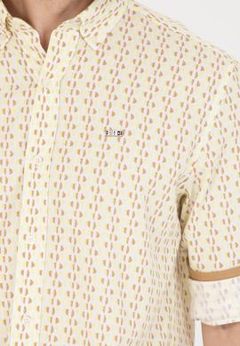 Erkek Açık Sarı Uzun Kollu Gömlek - 50264070016