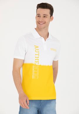 Erkek Koyu Sarı Polo Yaka Tişört - 50264981037