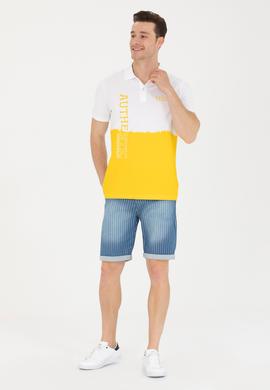 Erkek Koyu Sarı Polo Yaka Tişört - 50264981037