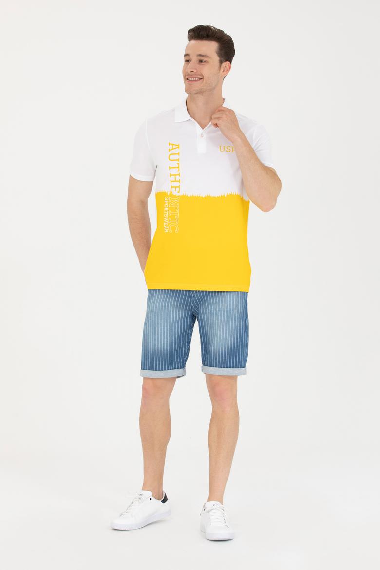 Erkek Koyu Sarı Polo Yaka Tişört - 50264981037