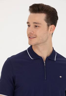 Erkek Lacivert Polo Yaka Tişört - 50263356016