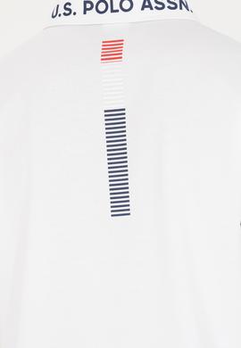 Erkek Beyaz Oversize Polo Yaka Tişört - 50263571024