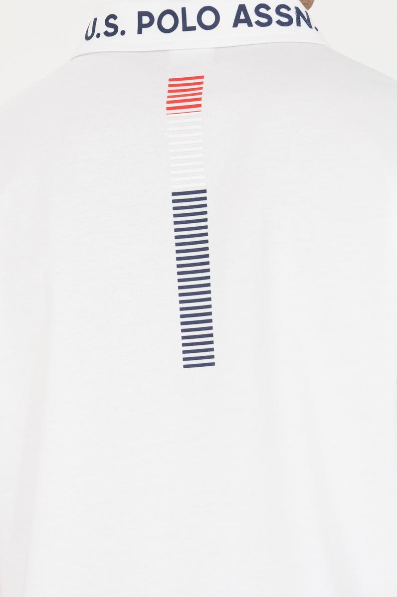 Erkek Beyaz Oversize Polo Yaka Tişört