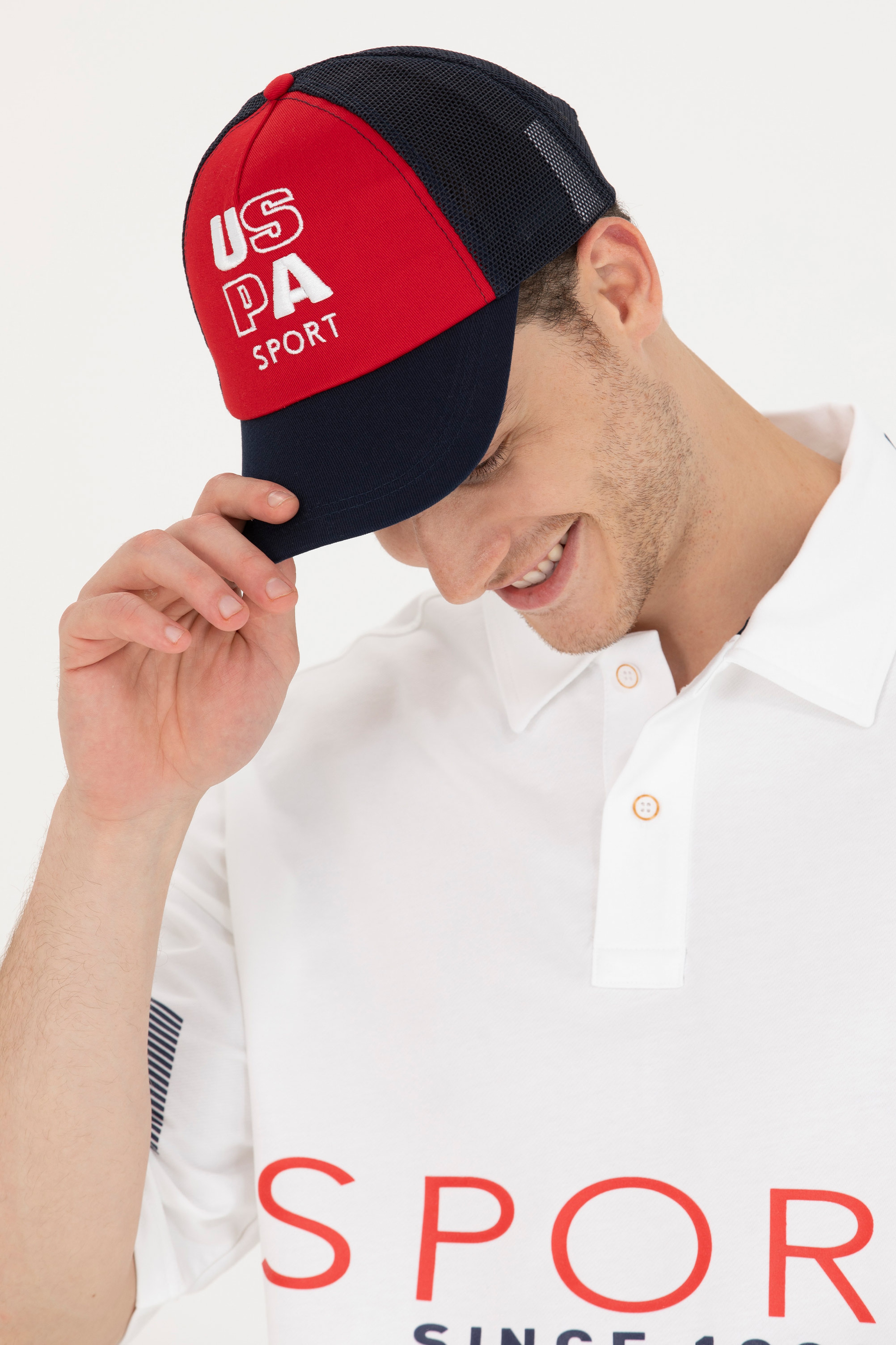 Erkek Beyaz Oversize Polo Yaka Tişört