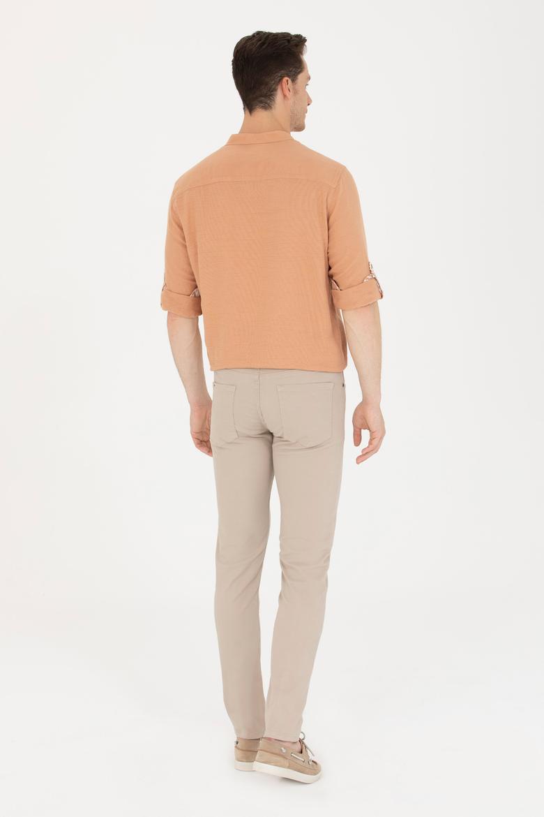 Erkek Bej Kanvas Pantolon - 50264626072