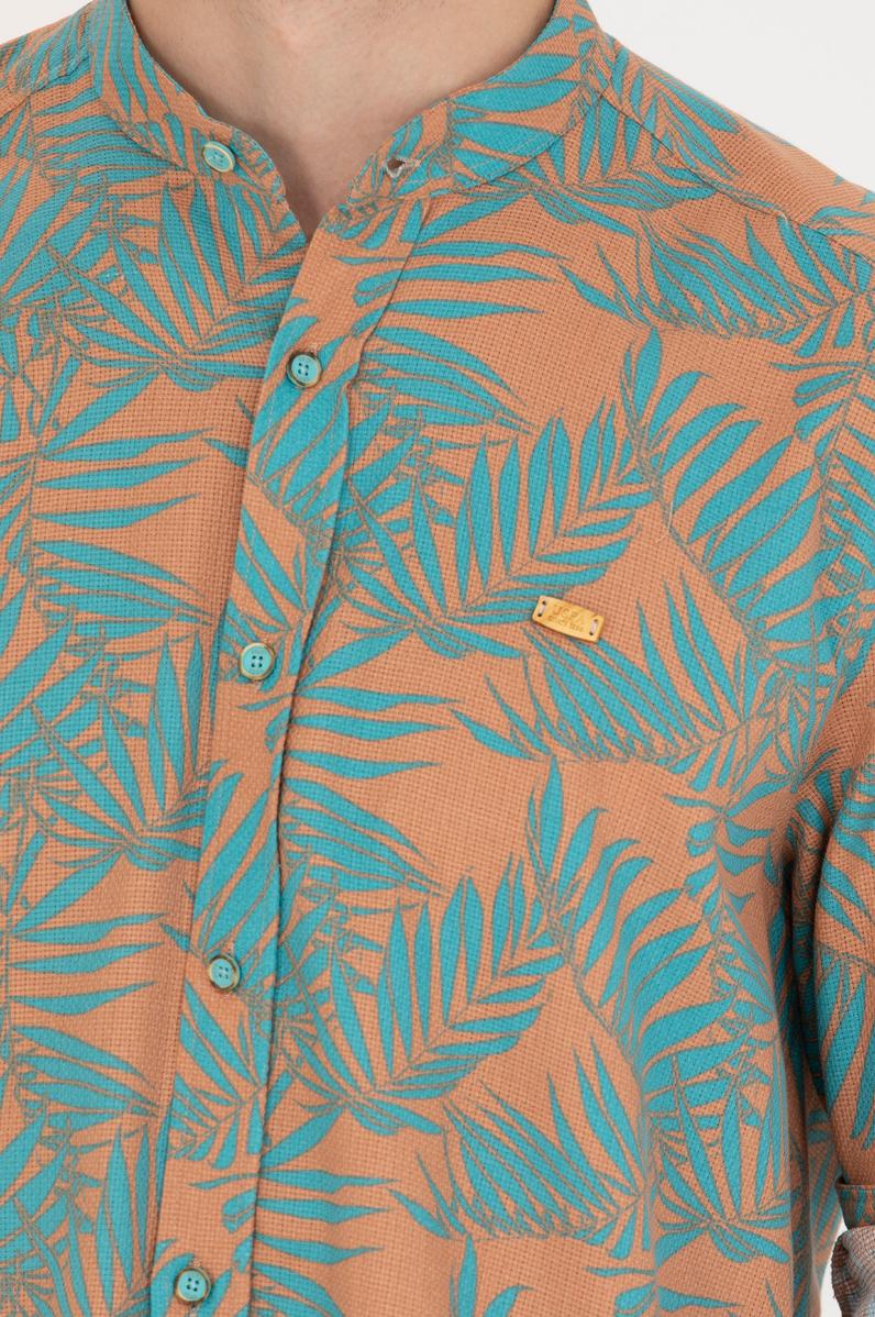 Erkek Mint Uzun Kollu Gömlek