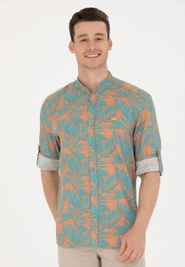 Erkek Mint Uzun Kollu Gömlek - 50263713017