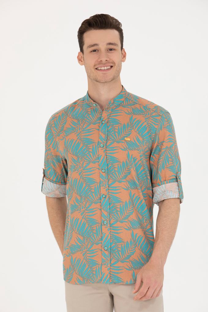 Erkek Mint Uzun Kollu Gömlek