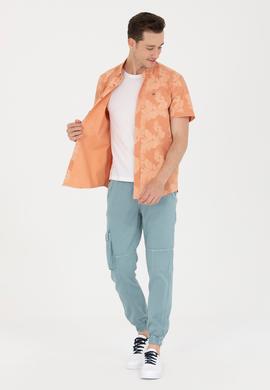 Erkek Kiremit Kısa Kollu Gömlek - 50263878006