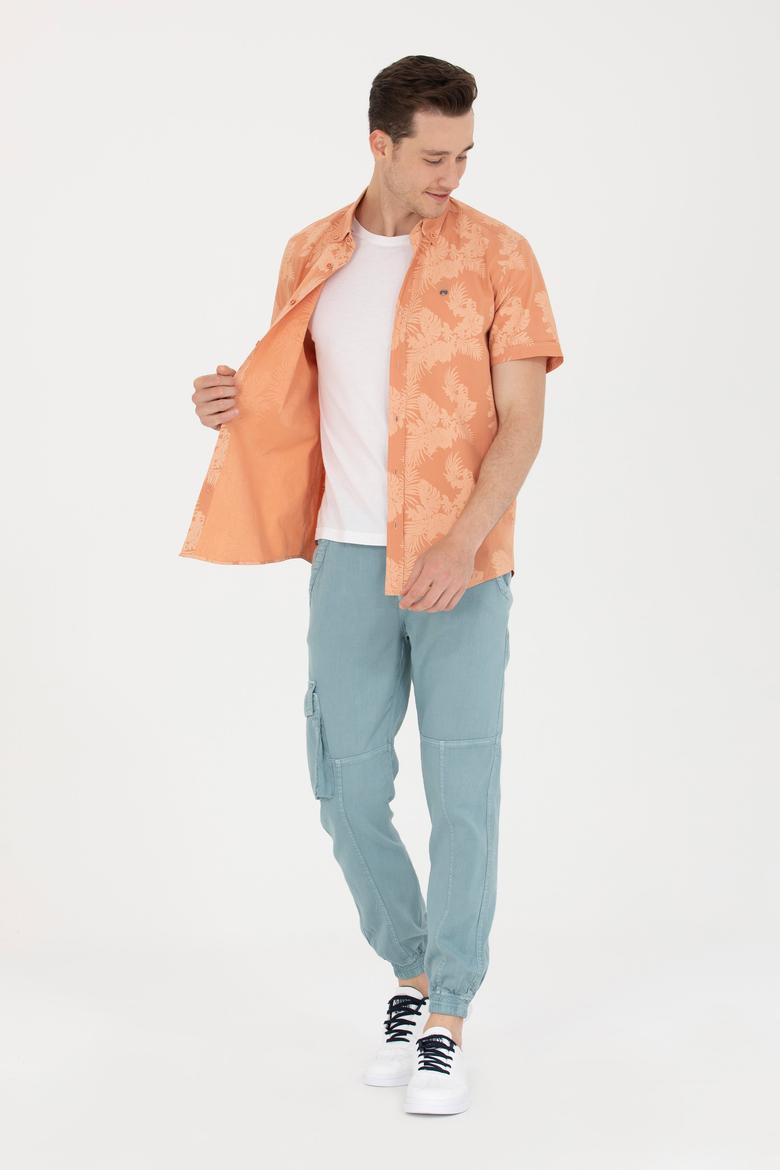 Erkek Kiremit Kısa Kollu Gömlek - 50263878006