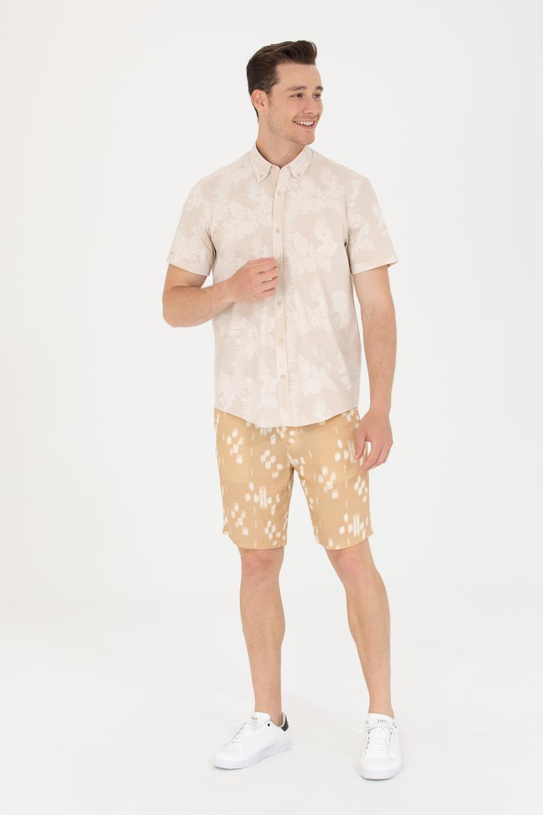 Erkek Taş Kısa Kollu Gömlek - 50263878015