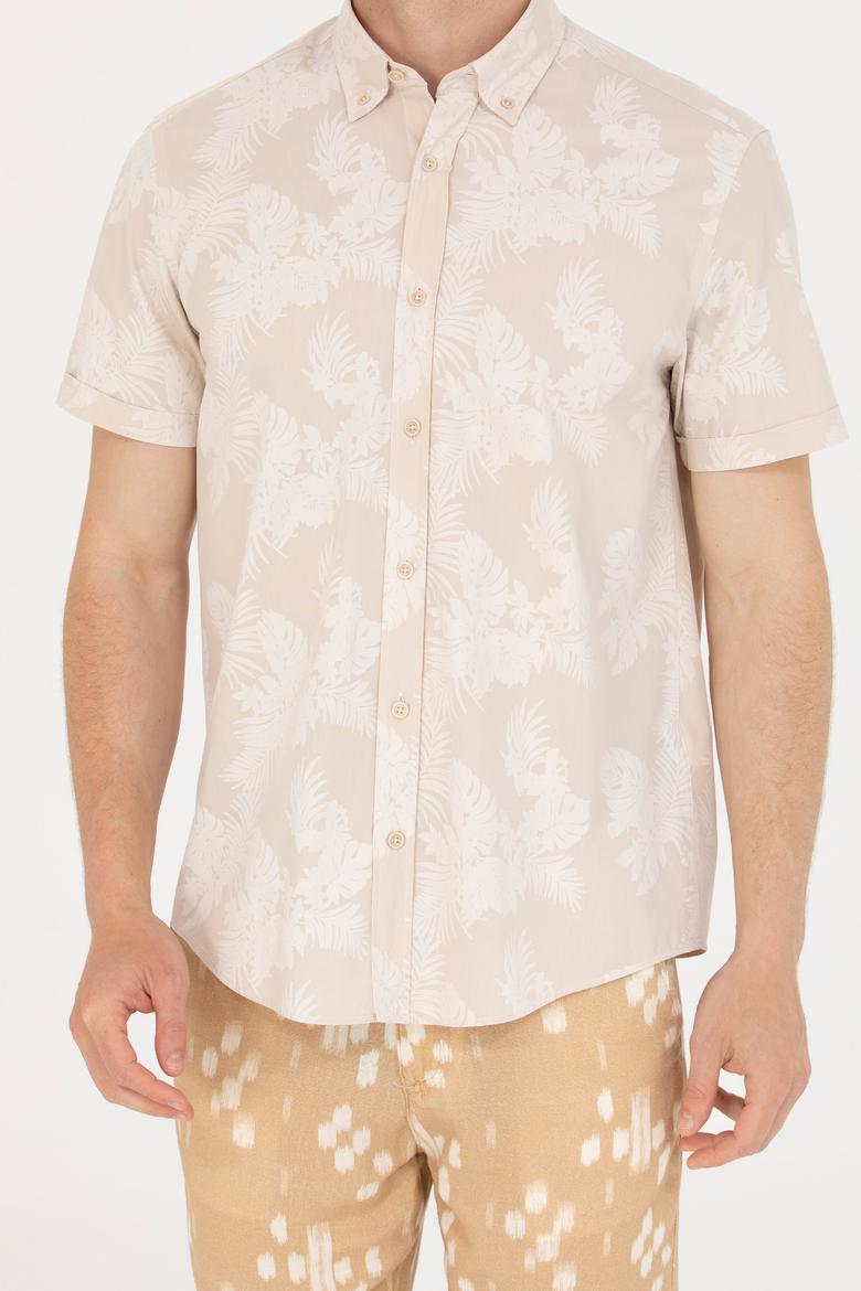 Erkek Taş Kısa Kollu Gömlek - 50263878015