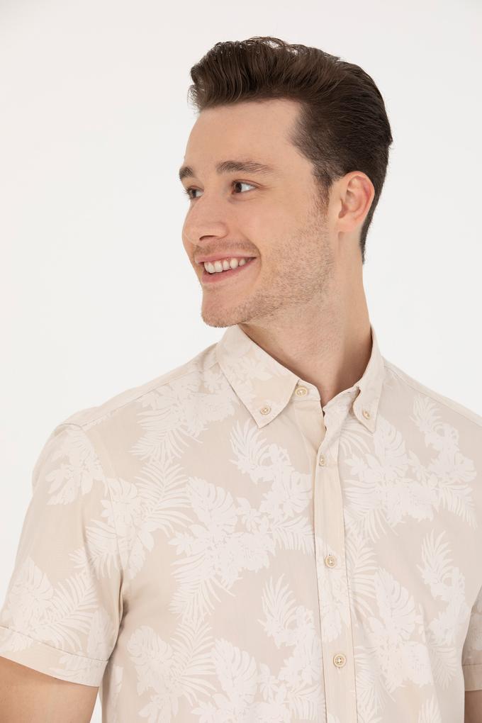 Erkek Taş Kısa Kollu Gömlek