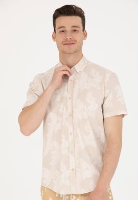 Erkek Taş Kısa Kollu Gömlek - 50263878015