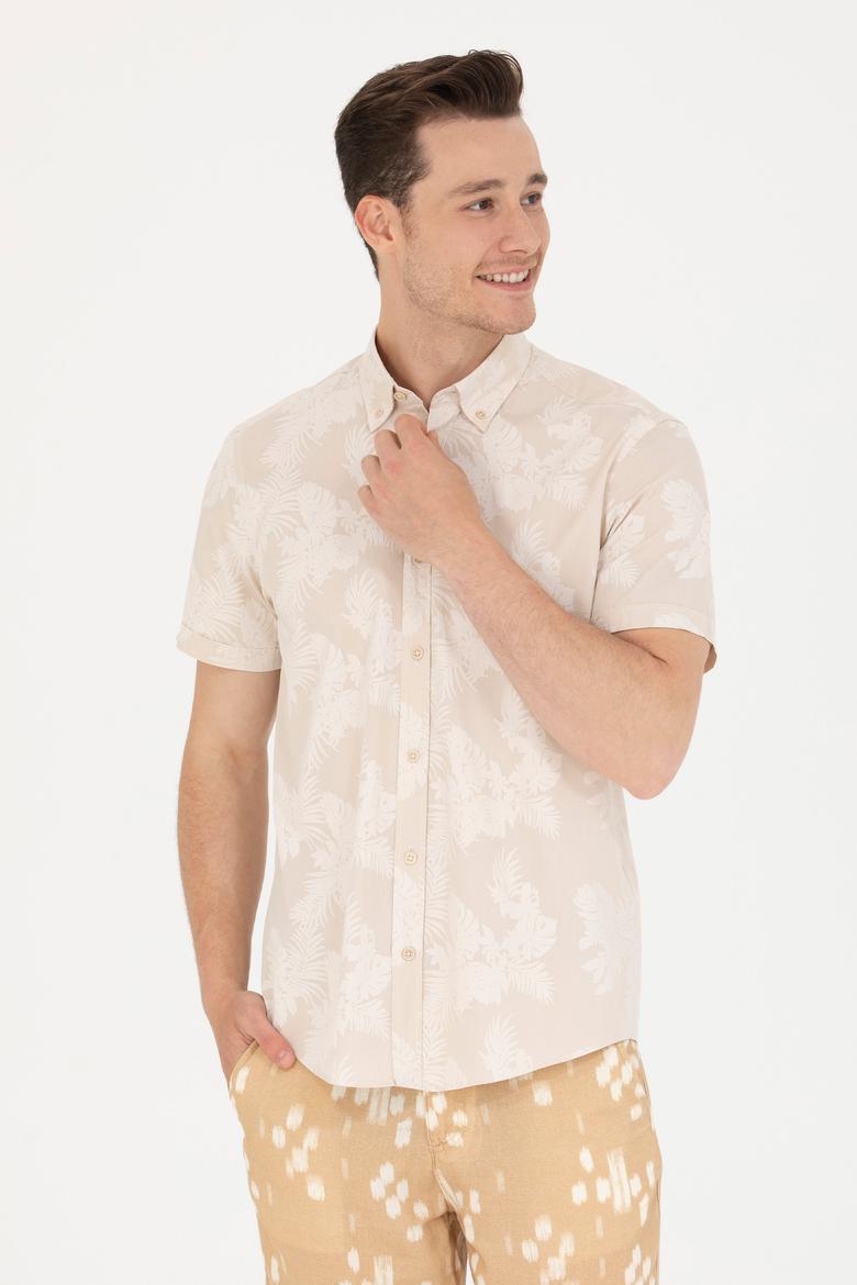 Erkek Taş Kısa Kollu Gömlek - 50263878015