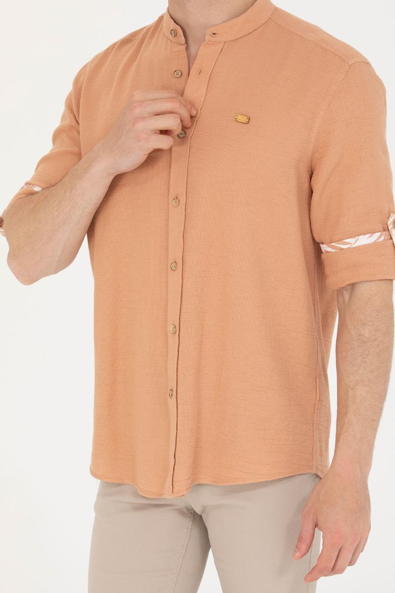 Erkek Camel Uzun Kollu Gömlek - 50263721006