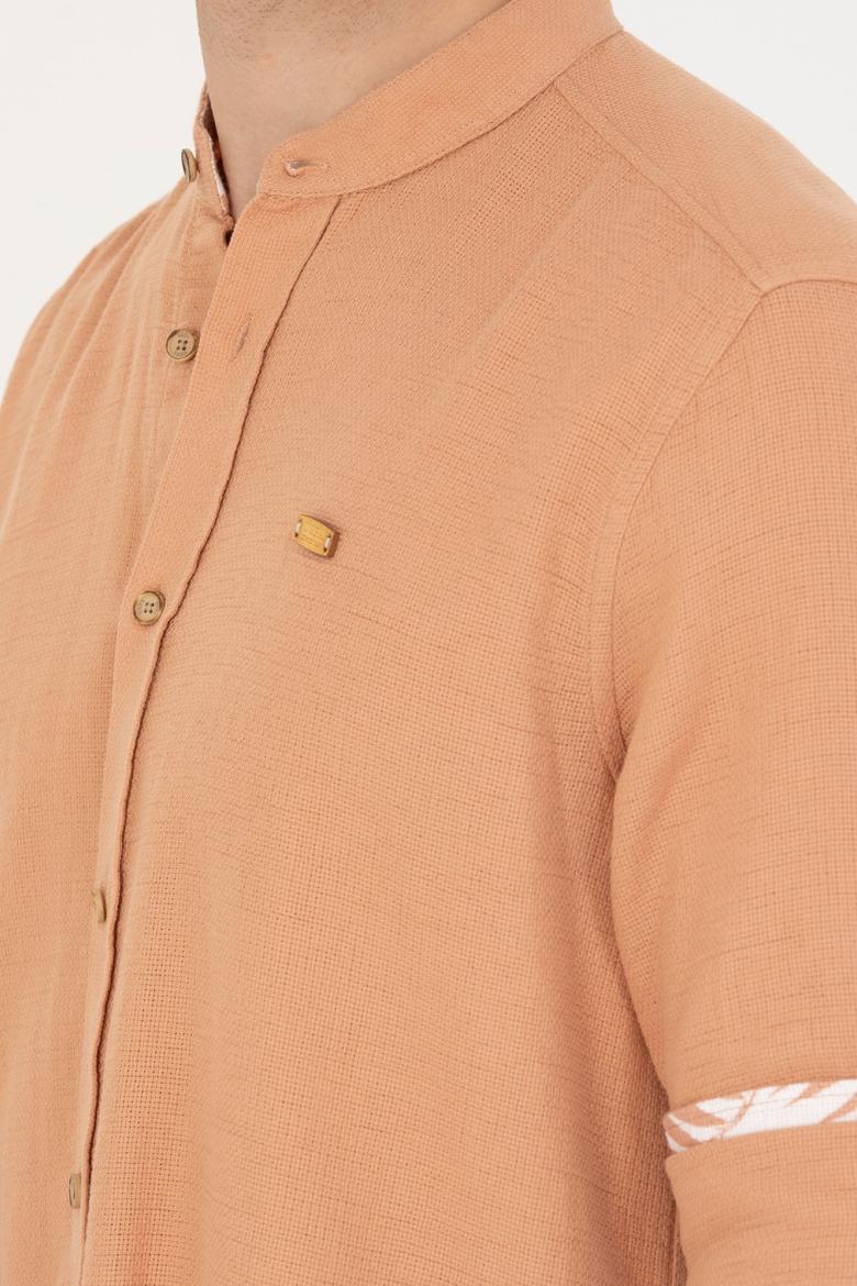 Erkek Camel Uzun Kollu Gömlek - 50263721006