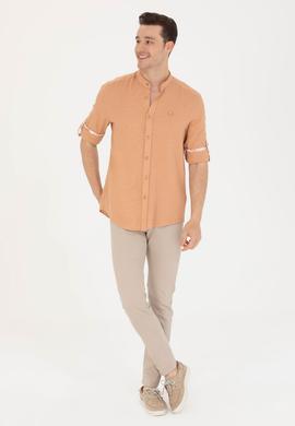 Erkek Camel Uzun Kollu Gömlek - 50263721006