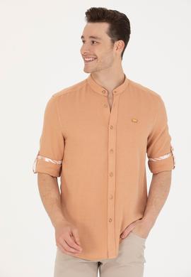 Erkek Camel Uzun Kollu Gömlek - 50263721006